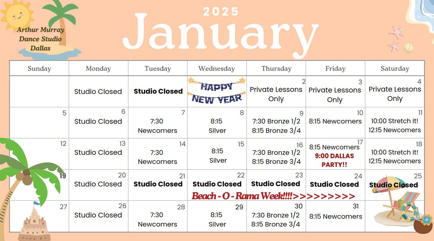 Dallas January 2025 Calendar